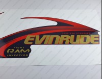 Evinrude 175HP Ficht RAM Injection 2001 Blue Cowl Outboard Decal Kit Evinrude 175HP Ficht RAM Injection 2001 Blue Cowl Outboard Decal Kit